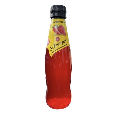 مشروب شويبس فراوله زجاج